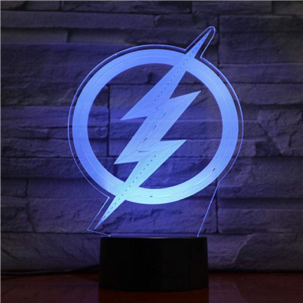 3D Illusion LED Night Light Desk Lamp - 7 Color Changing Touch Control, Visual Illusion Lamp for Bedroom Decor, Cool Gift for Boyfriend/Husband - Perfect for Romantic Nights, Kids Room Decor, Office Desk Accessory & Home Decoration