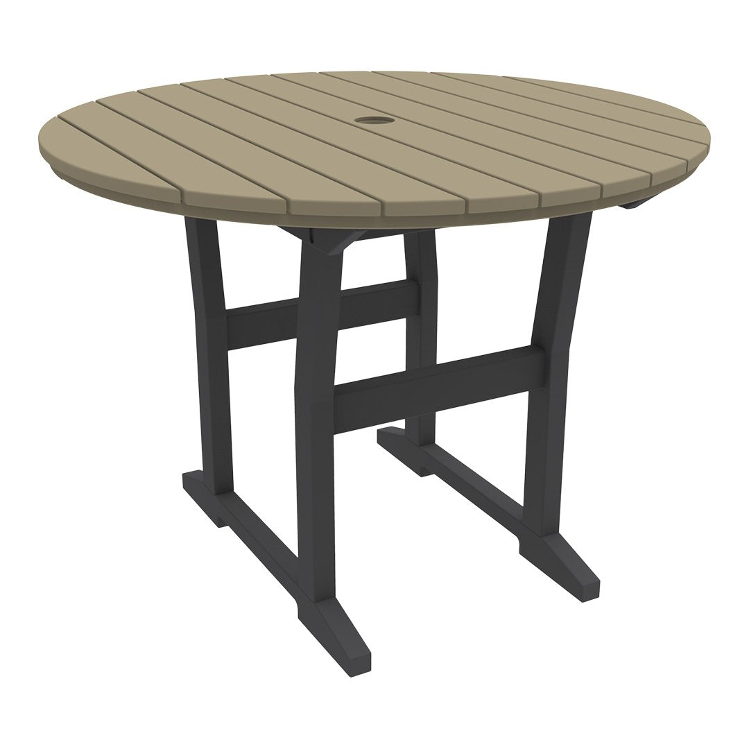 Coastline Cafe Round Dining Table - 36 Inch Modern Kitchen Table for Small Spaces, Breakfast Nook & Apartment - Perfect for Coffee Shops, Restaurants & Home Decor