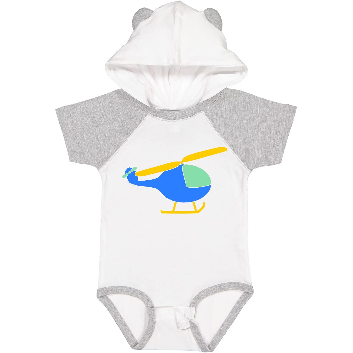 Inktastic Blue Helicopter Baby Bodysuit - Soft Cotton Onesie for Infants & Toddlers - Perfect for Playtime, Gifts & Everyday Wear