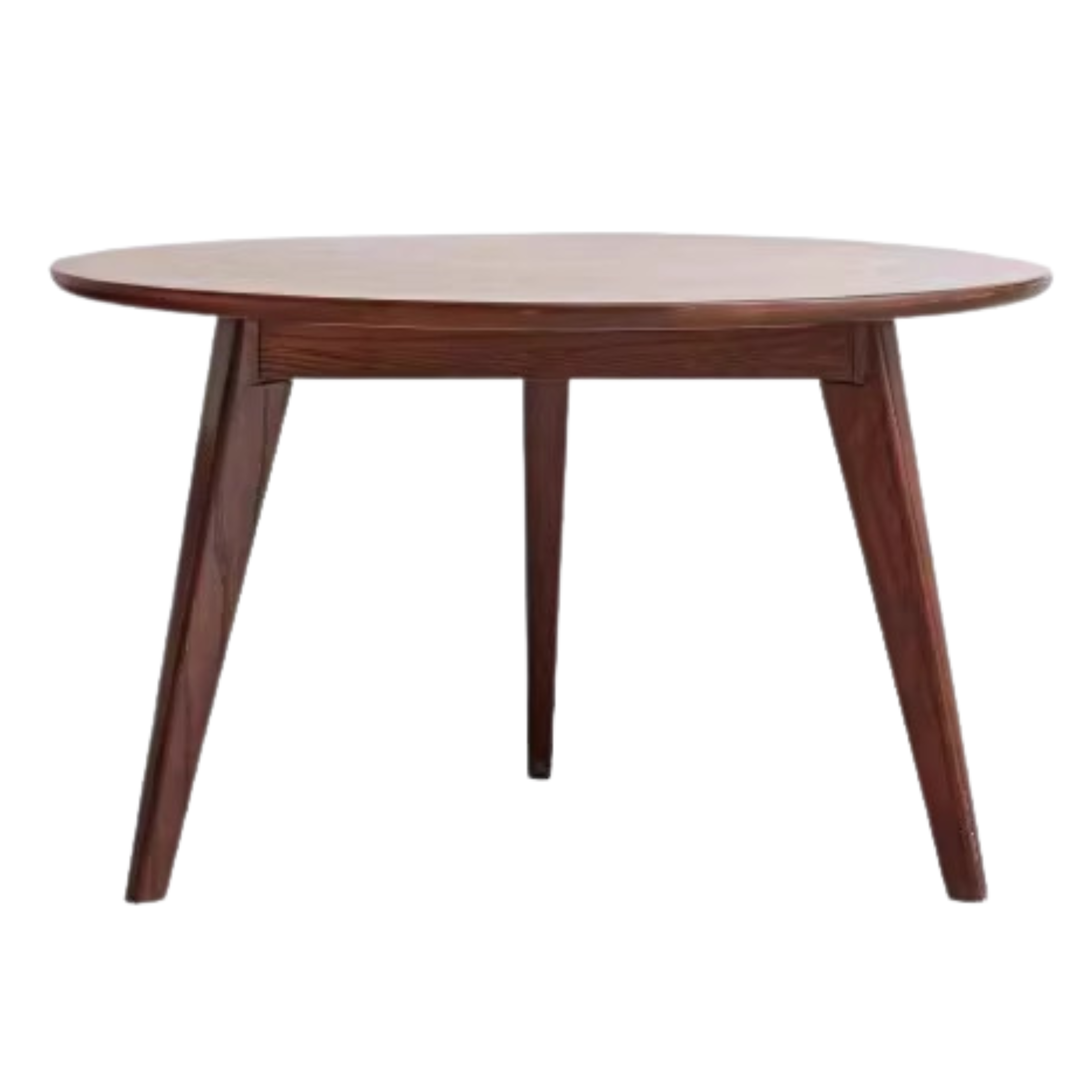 Solid Walnut Round Coffee Table - Natural Wood Dining Table for Living Room, Office, or Lounge - Stylish and Durable Home Decor