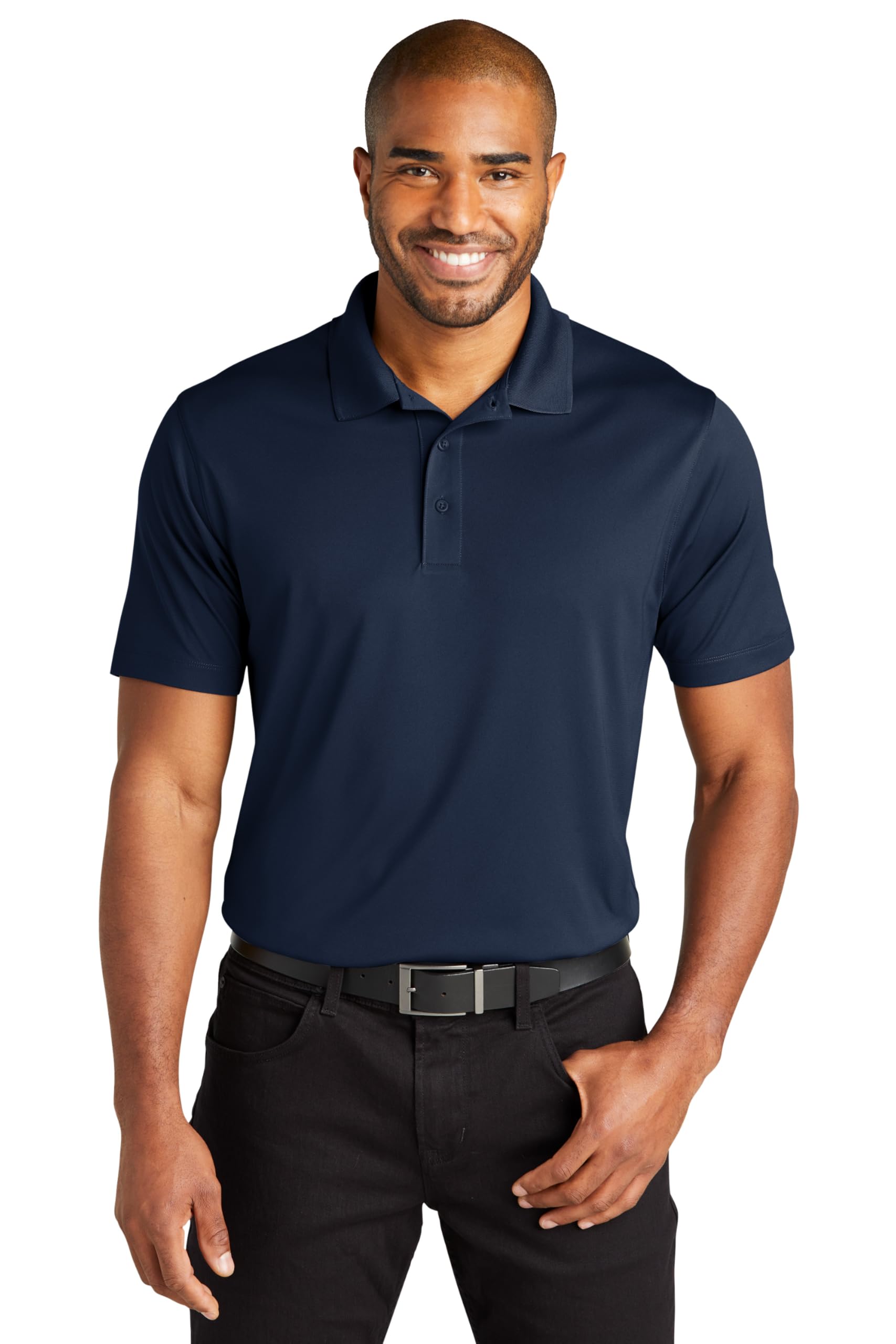 Port Authority C-Free Performance Polo Shirt for Men - Moisture Wicking, Breathable Golf & Work Shirt - Business Casual & Outdoor Activities