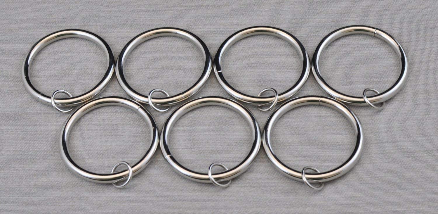 2 1/2 Inch Inner Diameter Metal Curtain Eyelet Rings - Heavy Duty Grommets for Drapes, Fabric, Tarp & DIY Projects - Perfect for Home Decor, Sewing & Crafting