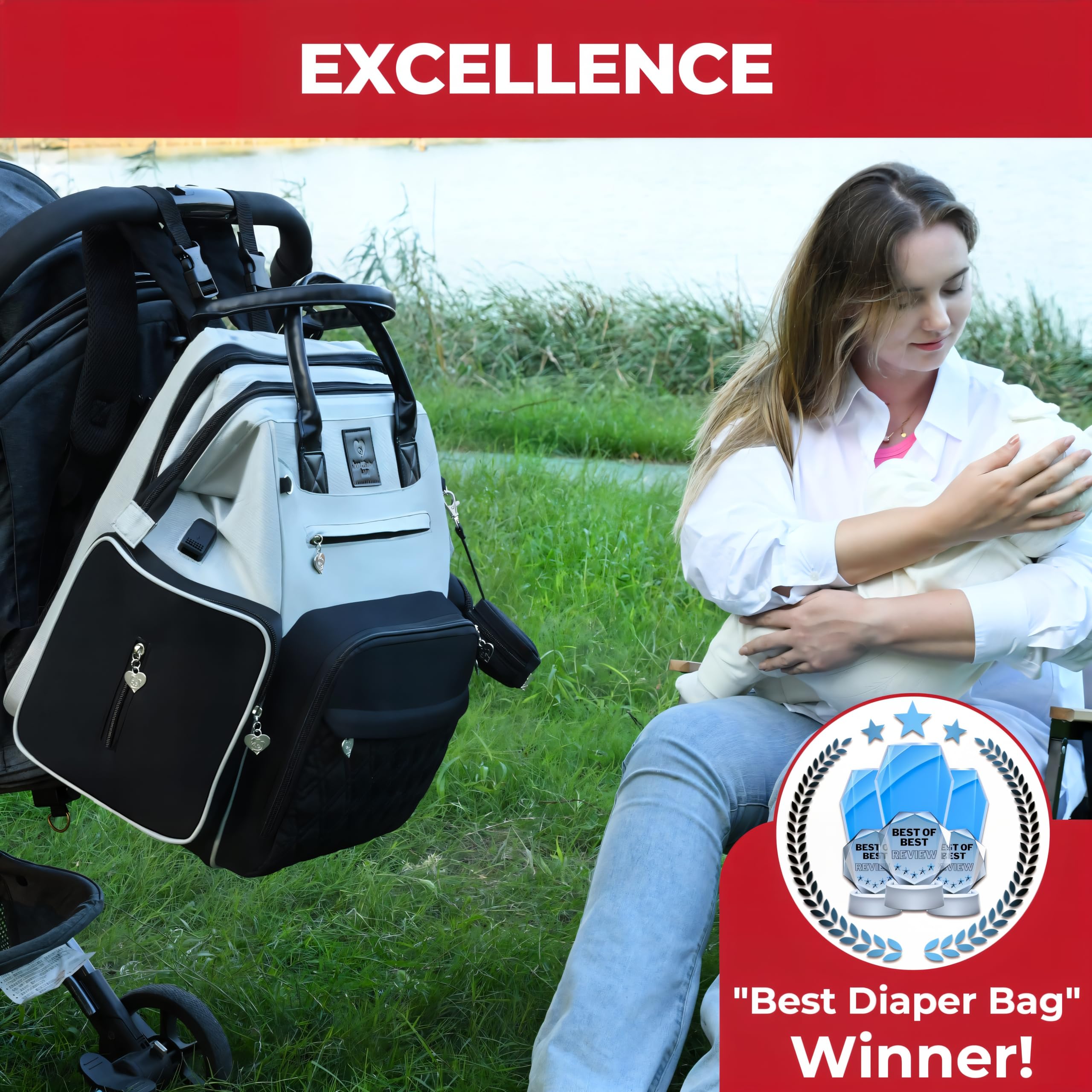 Premium Smart Baby Backpack Diaper Bag with Built-in Changing Station - Heated Pockets, Temperature Control, Insulated Compartments & Water-Resistant Nylon | Perfect for Travel, Daycare & On-the-Go Parents | Organizational Pockets for Baby Essentials | Newborn to Toddler