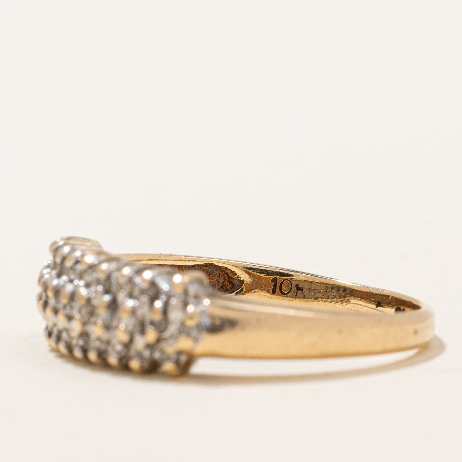 0.16ctw Diamond Cluster Ring - Size 6.25 - Elegant Wedding Band, Anniversary Gift & Everyday Jewelry for Women