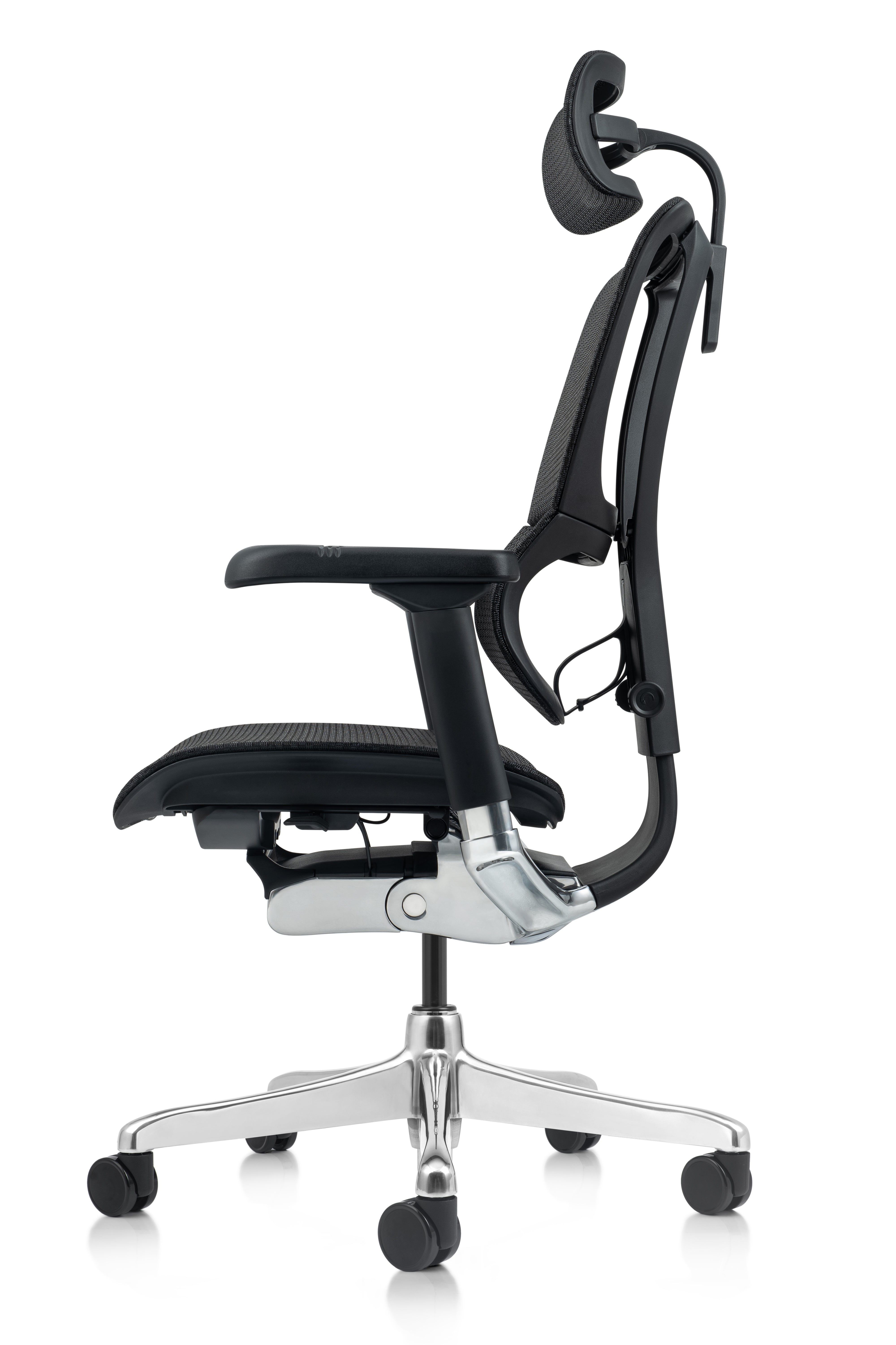 ERGOHUMAN XTREME Ergonomic Office Chair - Black Mesh High Back Executive Chair with Lumbar Support | Perfect for Home Office, Gaming & Workspace Comfort