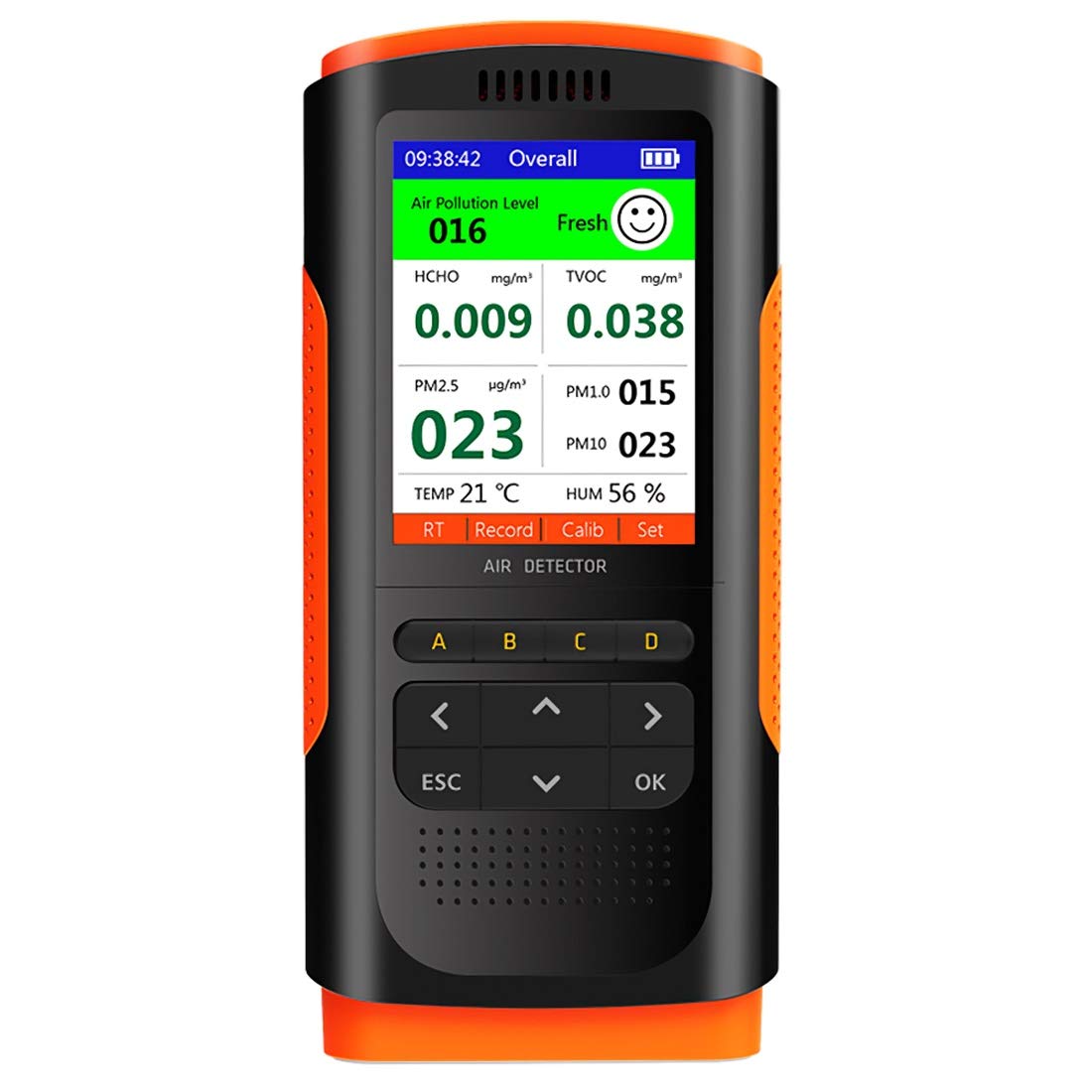 **Portable Digital Air Quality Monitor - Formaldehyde (HCHO) Detector, PM2.5 PM10 Dust Meter, TVOC Tester with LCD Display for Home, Office & Travel**