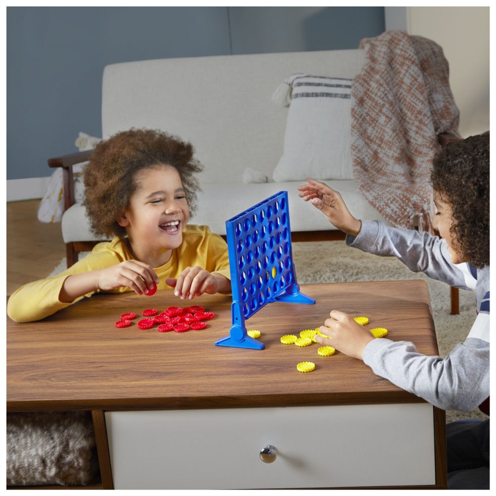 Connect 4 Classic Board Game - Strategy Game for Kids & Adults - Fun Family Game Night Activity - Perfect for Parties, Travel & Indoor Entertainment