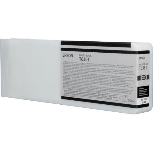 Epson T636100 700ml Ultrachrome HDR Photo Black Ink Cartridge for Epson 7890/7900/9890/9900 Printers - Perfect for Professional Photo Printing, Fine Art Reproduction, and Large Format Graphics