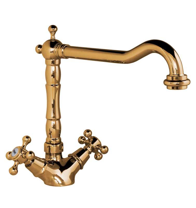Kensington II Brass Kitchen Faucet - High-Quality Mixer Tap for Modern Kitchens | Perfect for Cooking, Washing Dishes & Home Renovation