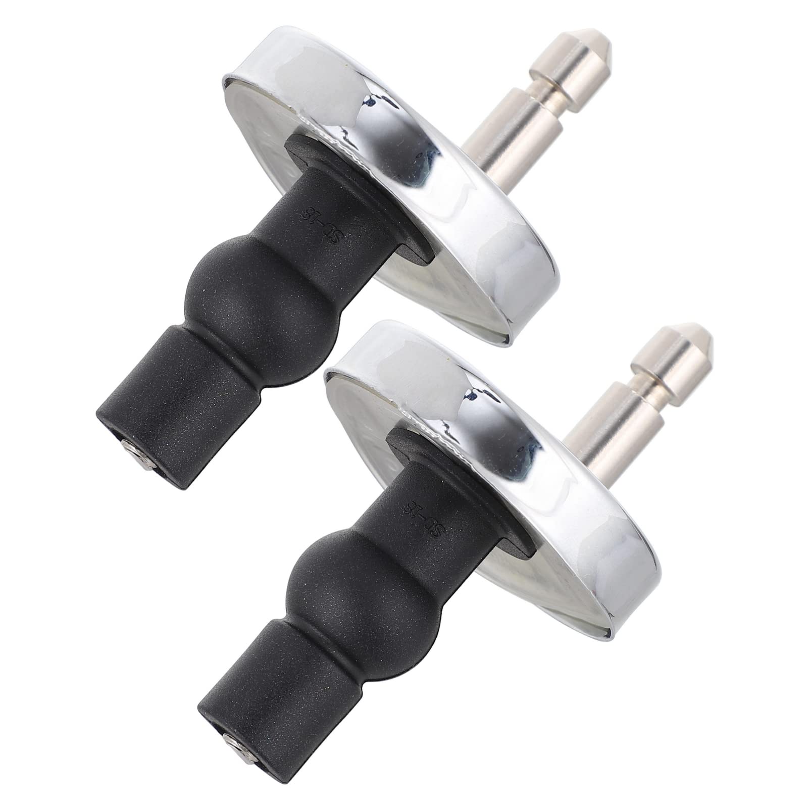 Upgraded 2-Piece Toilet Seat Hinge Kit - Quick Release Hinges with Top Fix Nuts, Screws & Rubber Back for Secure Wall Mounting - Perfect for Toilet Seat Replacement and Bathroom Hardware Repair (Ideal for Home, Hotel & Commercial Use)