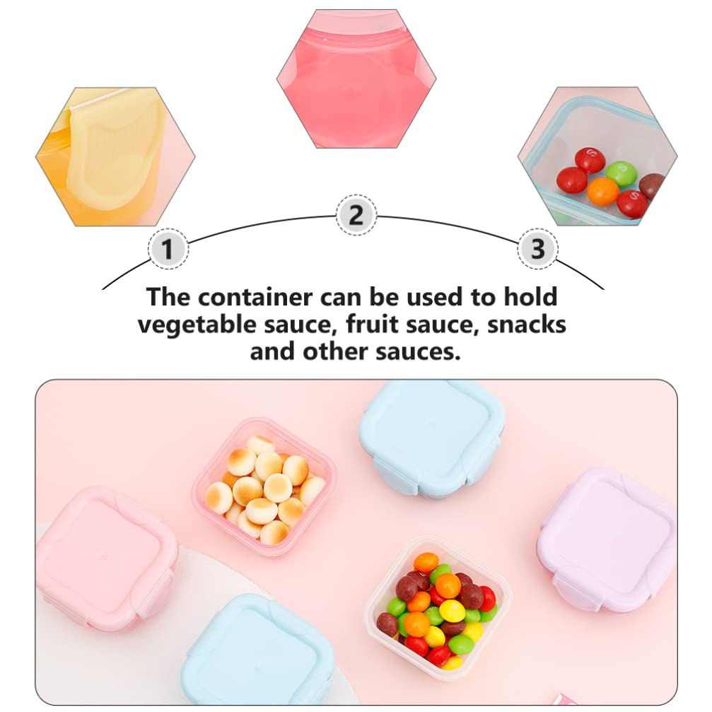 Cabilock 7-Piece Mini Glass Terrarium Containers for Snacks, Condiments & Sauces – Airtight Food Storage Jars for Kitchen, Picnics & Party Serving