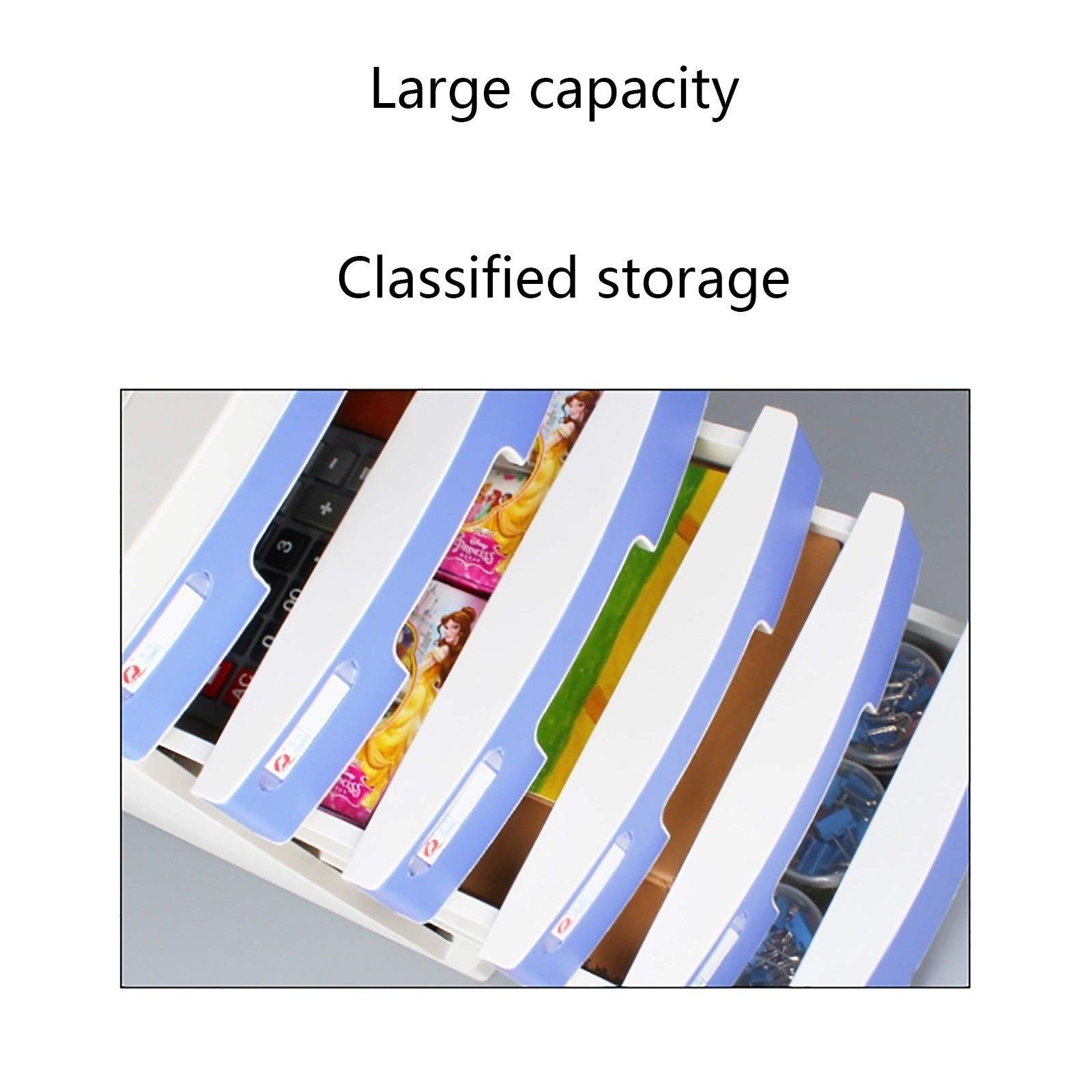 10/11 Tier A4 File Cabinet with Security Lock & Label Index - Desktop Drawer Organizer for Office Documents (11 Layers) | Perfect for Home Office, School Supplies & Office Organization