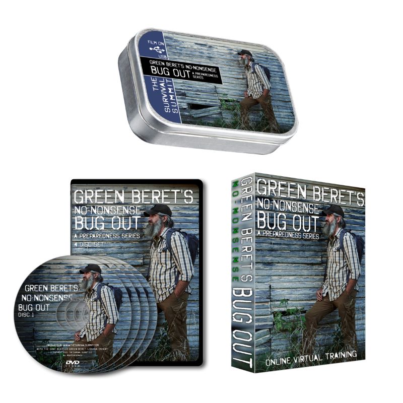Gray Bearded Green Beret's Survival Guide - Bug Out Preparedness DVD & USB | Emergency Preparedness, Wilderness Survival Training, Disaster Readiness for Outdoor Adventures & Crisis Situations
