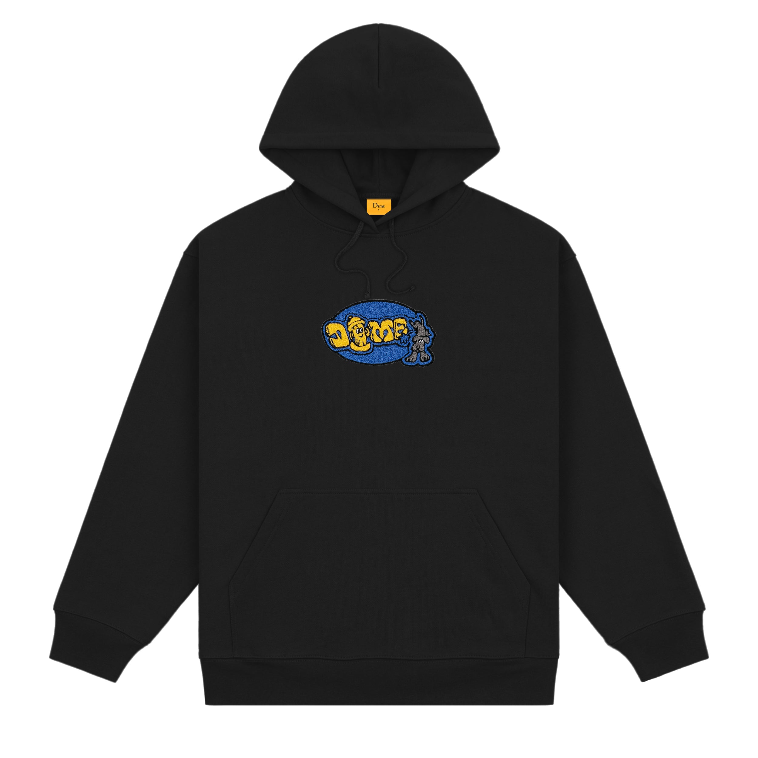 Dime Walk Hoodie for Men & Women - Soft Cotton Pullover Sweatshirt with Kangaroo Pocket (Black) - Perfect for Casual Wear, Street Style & Outdoor Activities