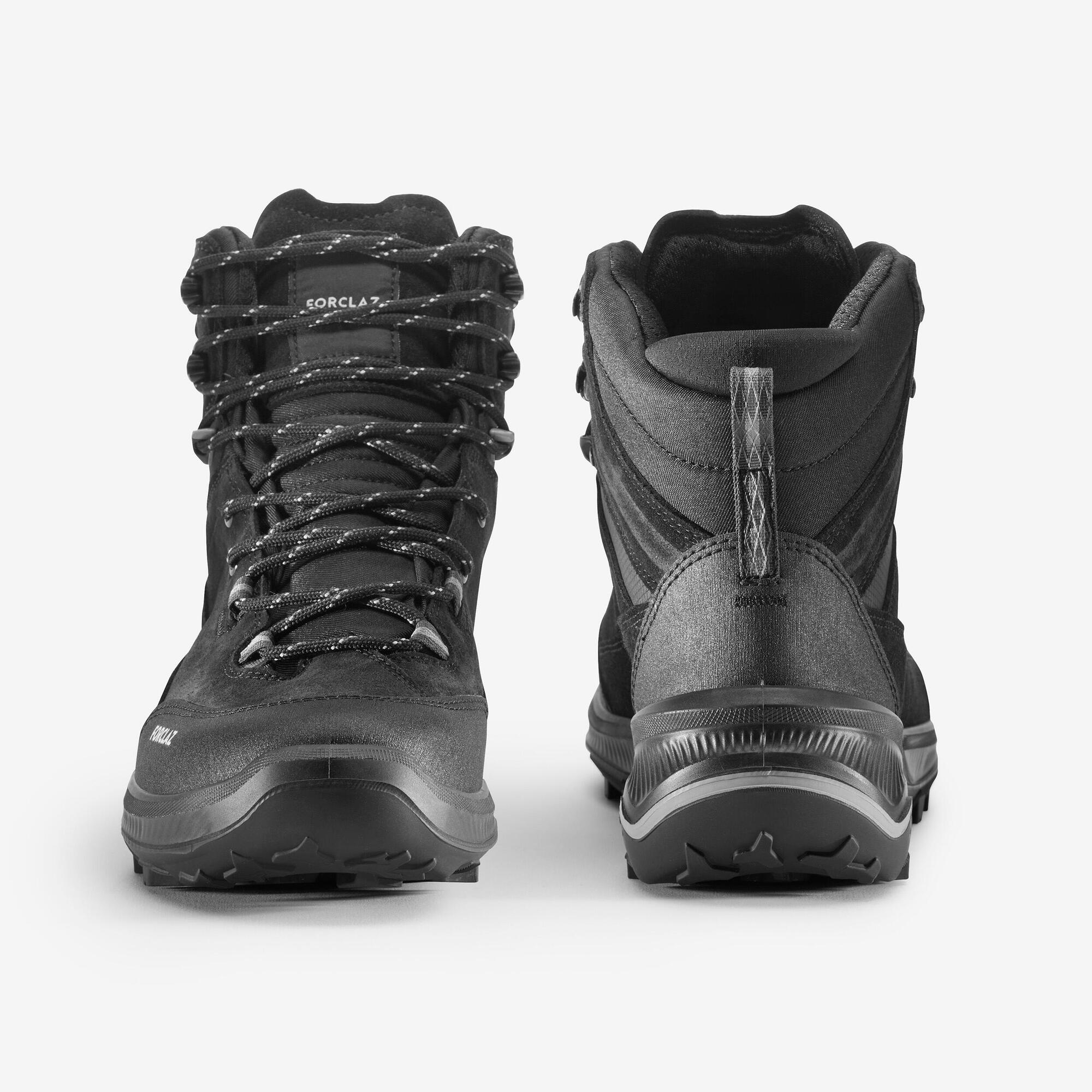Forclaz Men's MT100 Waterproof Hiking Boots - Lightweight Trekking Shoes for Outdoor Adventures, Mountain Climbing & Trail Walking