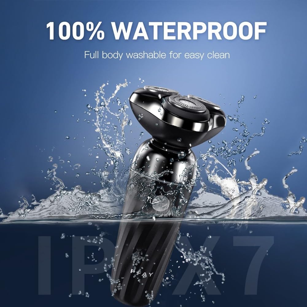 Professional Men's Electric Head Shaver - USB Rechargeable Bald Head Razor & Beard Trimmer for Smooth Shaving | Perfect for Travel, Gym & Daily Grooming Routine
