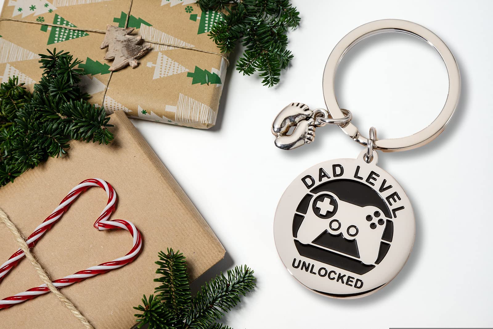 Korotho First Time Dad Keychain - New Uncle & Father's Day Gift for Men, Husband, Daddy & Uncle to Be - Thoughtful Present from Wife & Sister - Perfect for Baby Showers, Birth Announcements & Celebrations