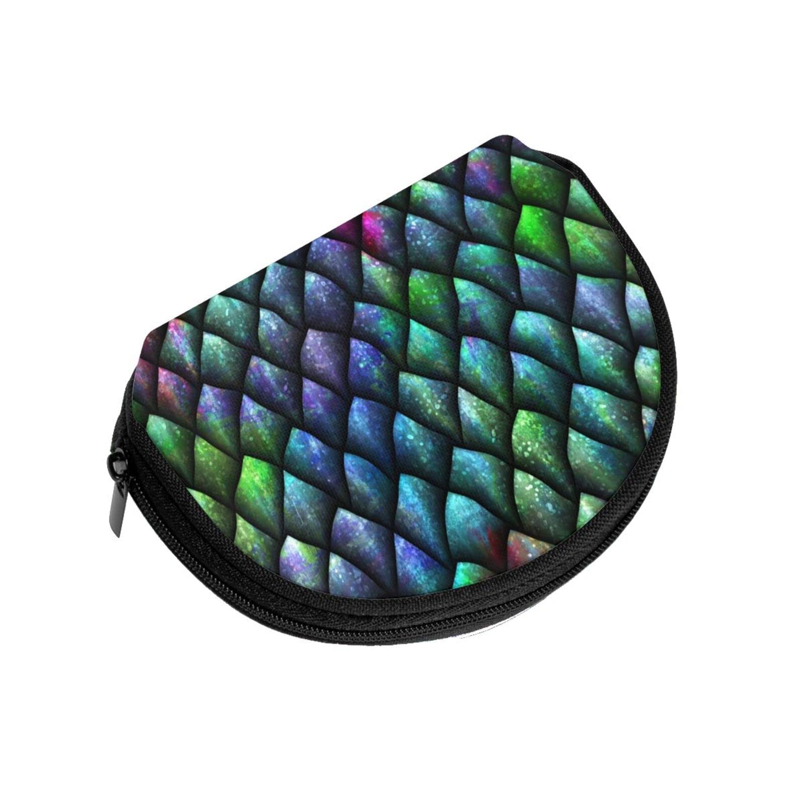Dragon Scale Coin Purse - Zippered Wallet for Men & Women | Unique Change Holder for Coins & Cash | Perfect for Cosplay, Renaissance Fairs & Everyday Use