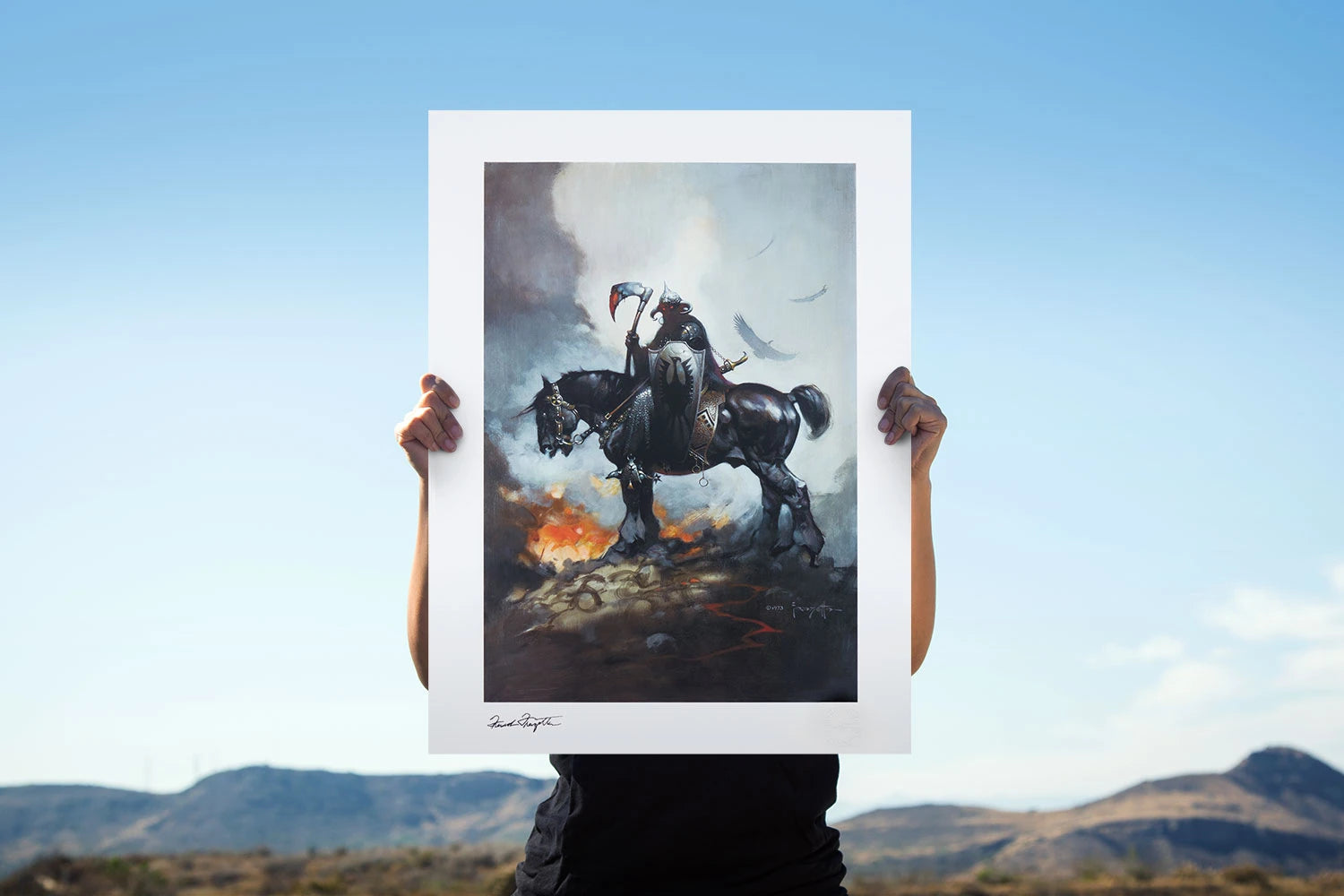 Sideshow Collectibles Death Dealer I Fine Art Print - Premium Gothic Horror Wall Art for Home, Office & Man Cave Decor