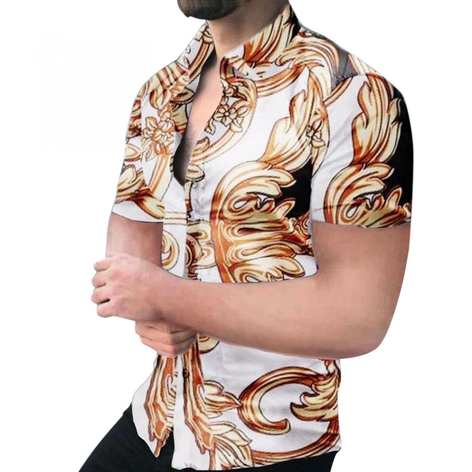 Men's Short Sleeve Button Down Dress Shirts - Regular Fit Business Casual Shirt for Summer | Office Wear & Outdoor Activities