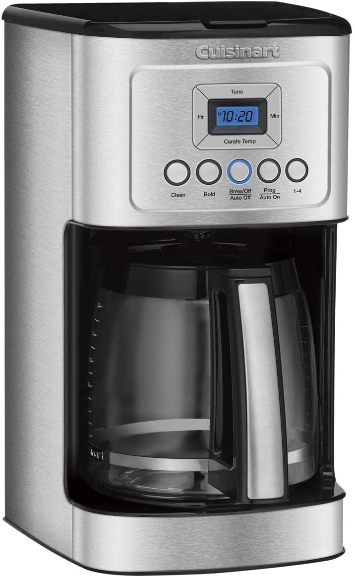 Cuisinart DCC-3200C 14-Cup Programmable Coffee Maker in Silver – Perfect for Home, Office & Entertaining – Auto Brew & Keep Warm Feature