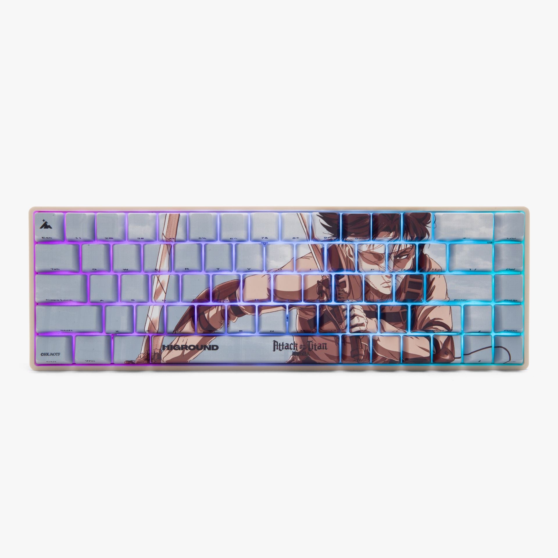 AOT2 x HG Basecamp 65% Mechanical Keyboard - Levi Edition | Compact 65% Layout, Hot-Swappable, RGB Backlit | Perfect for Gaming, Coding & Office Work