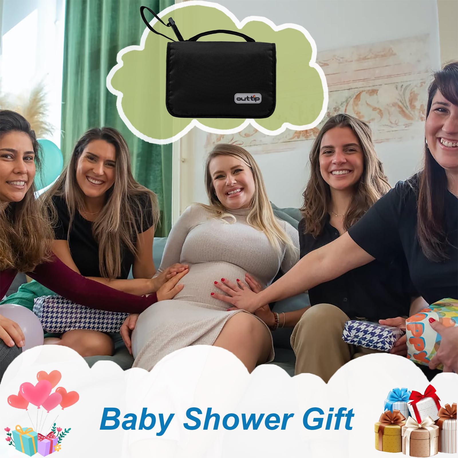 **Extra Large Portable Diaper Changing Pad for Toddlers – Foldable Travel Changing Mat with Storage Pockets, Reusable & Compact Baby Changing Station – Perfect Baby Shower Gift for Boys & Girls – Ideal for Travel, Home, and On-the-Go Diaper Changes**