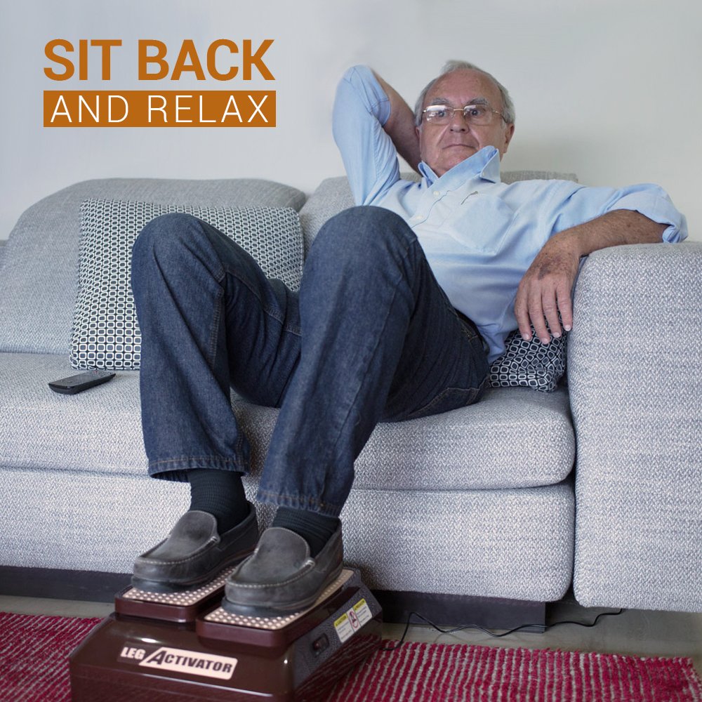 LegActivator - Portable Seated Leg Exerciser & Physical Therapy Machine for Seniors - Improve Circulation, Mobility & Health at Home or Office - Ideal for Elderly Fitness, Rehabilitation & Sedentary Workers