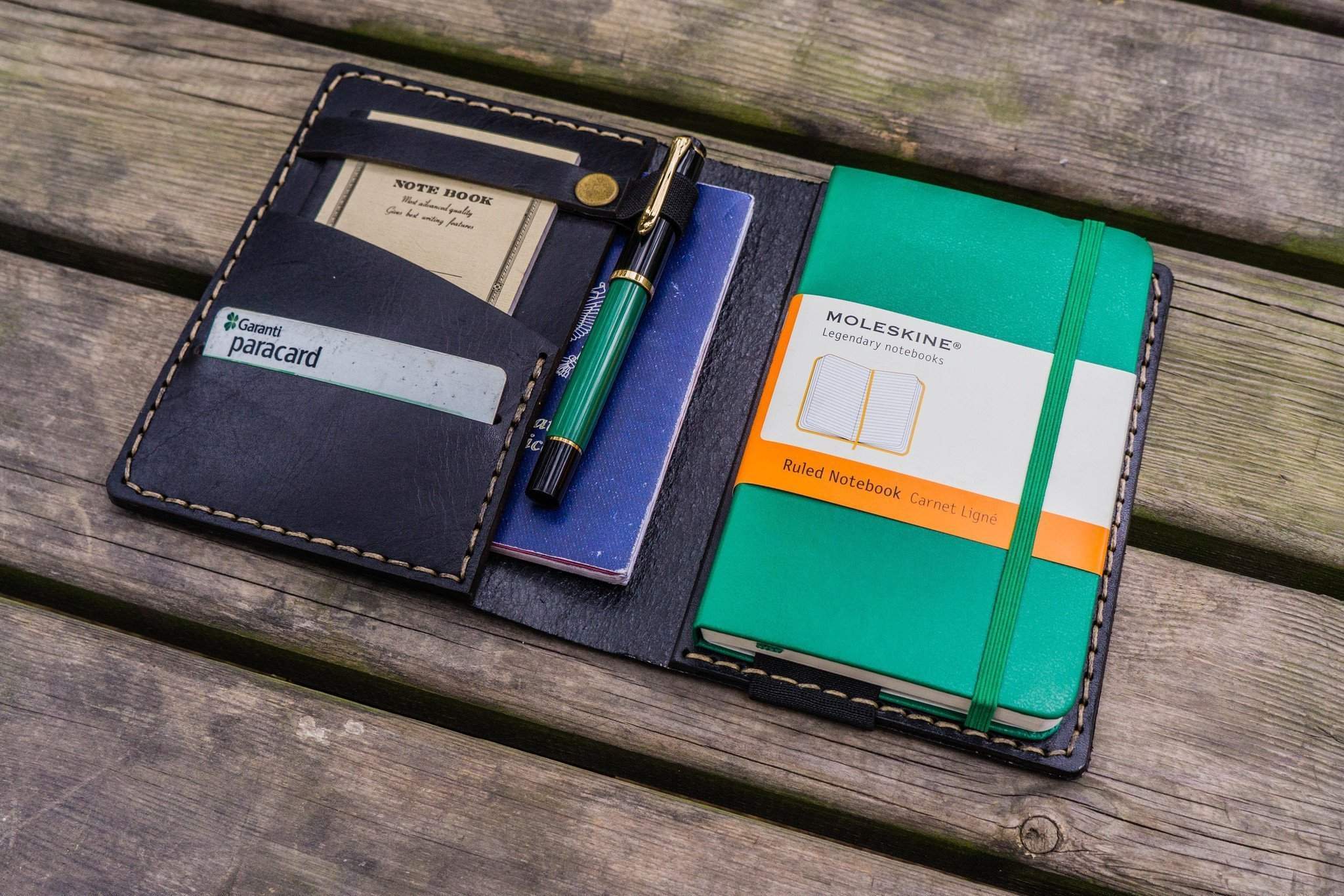 Premium Leather Leuchtturm1917 A6 Notebook Cover - Black | Durable Vegan Leather Journal Cover for Bullet Journaling, Note Taking & Travel | Perfect Gift for Writers & Professionals