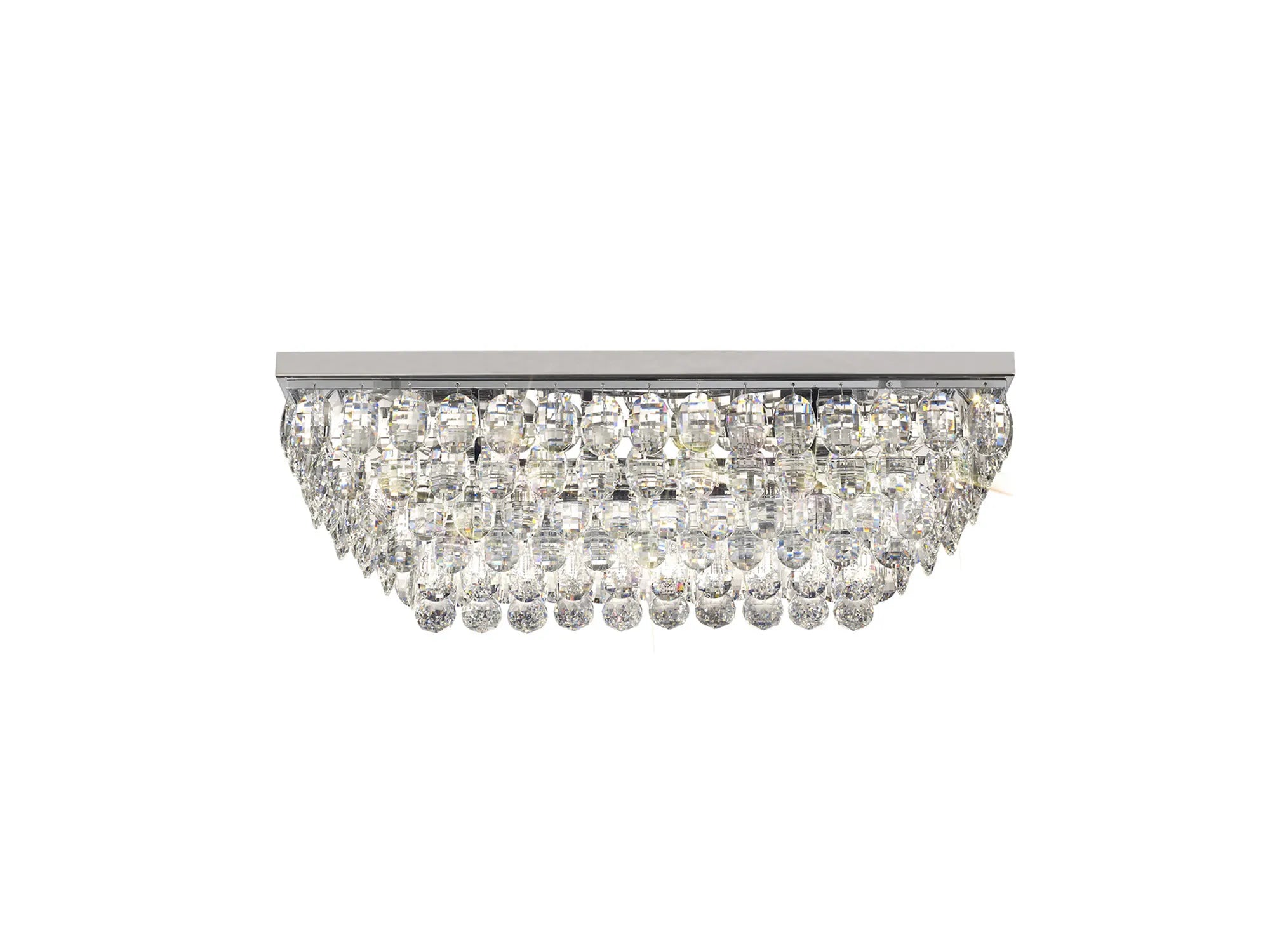 Consten Linear Flush Ceiling Light E14 Bulb - Modern LED Lighting Fixture for Bedroom, Kitchen & Hallway