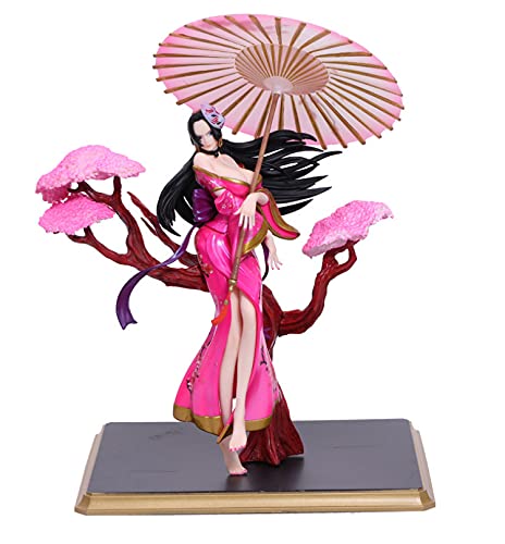 One Piece Boa Hancock Kabuki PVC Action Figure - 25cm Anime Statue, Pink Kimono Glamorous Pose Collectible Model Doll for Display & Gift | Perfect for Anime Fans, Home Decor, and Office Display