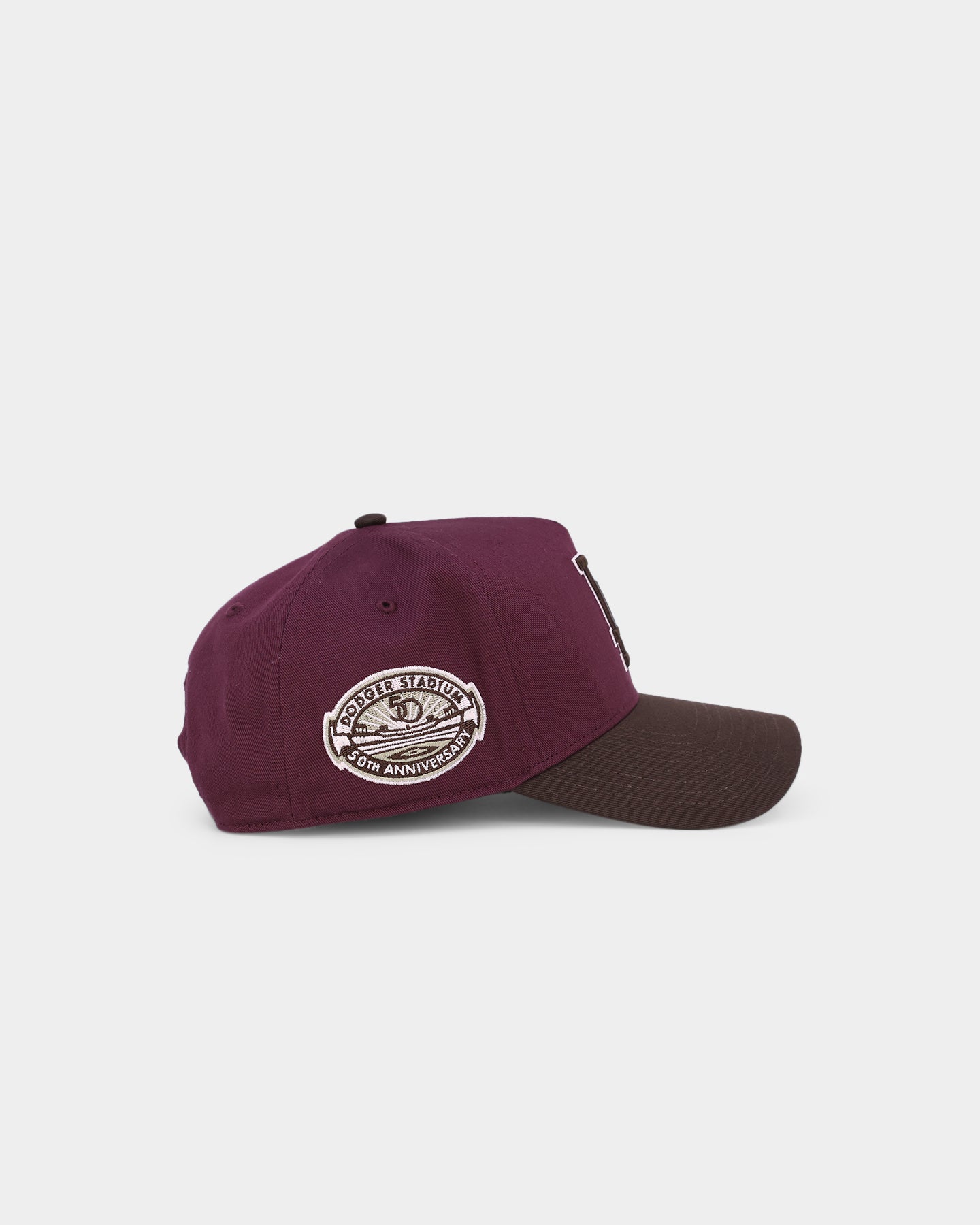 47 Brand Los Angeles Dodgers 'Bacon Me Crazy' MVP DT Snapback Hat - Dark Maroon/Brown Adjustable Baseball Cap for Men & Women - Perfect for Sports Games, Casual Wear & Fan Collections