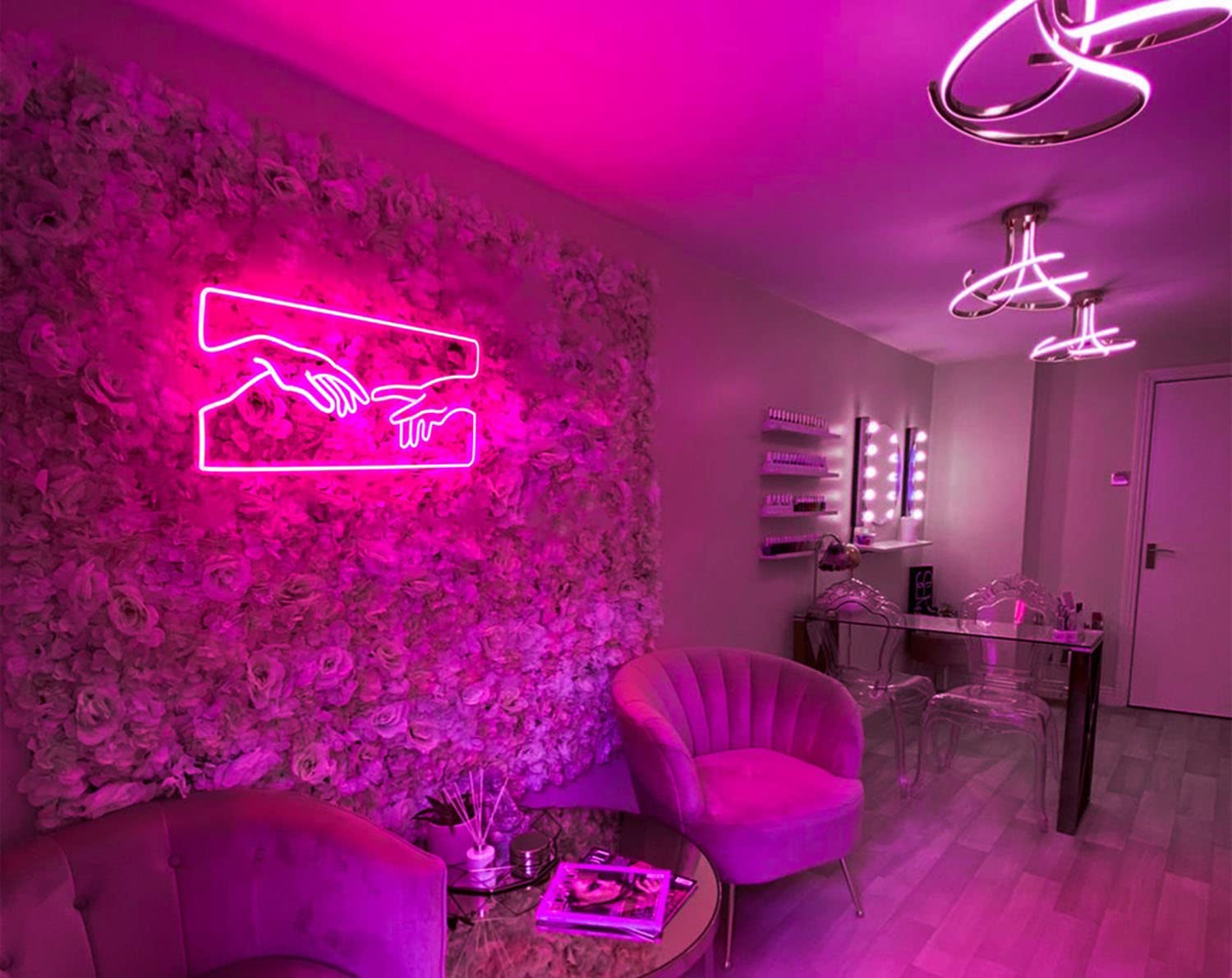 Custom LED Neon Light Signs - Pink Wall Decor for Bedroom, Bar, Office, Wedding & Party | Energy-Efficient & Durable for Home, Cafe, Hotel & Club Decorations