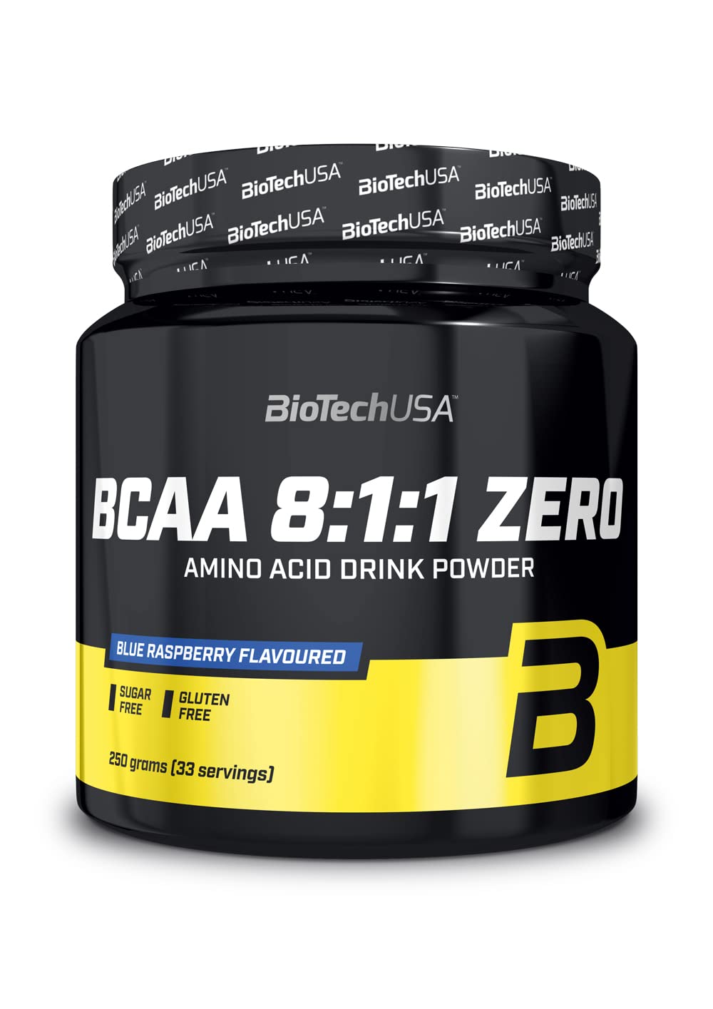 BioTechUSA BCAA 8:1:1 Zero Supplement - 250g Cola Flavor for Muscle Recovery & Endurance | Pre-Workout & Post-Workout Drink Mix