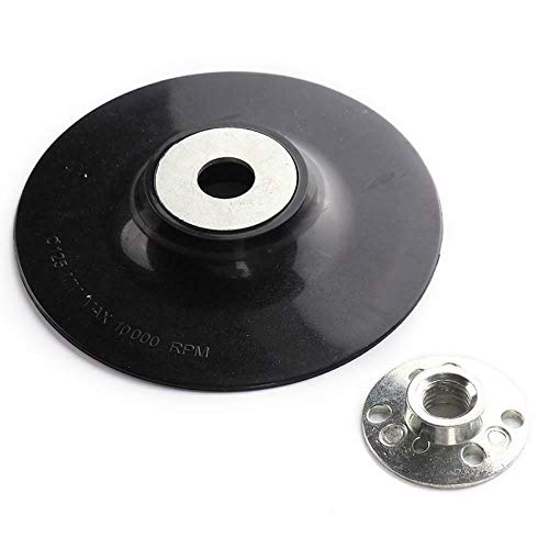 M10 Thread Rubber Backing Pad for Angle Grinder - 100mm Durable Sander Tool (JDH99) - Perfect for Woodworking, Metal Polishing & Surface Preparation