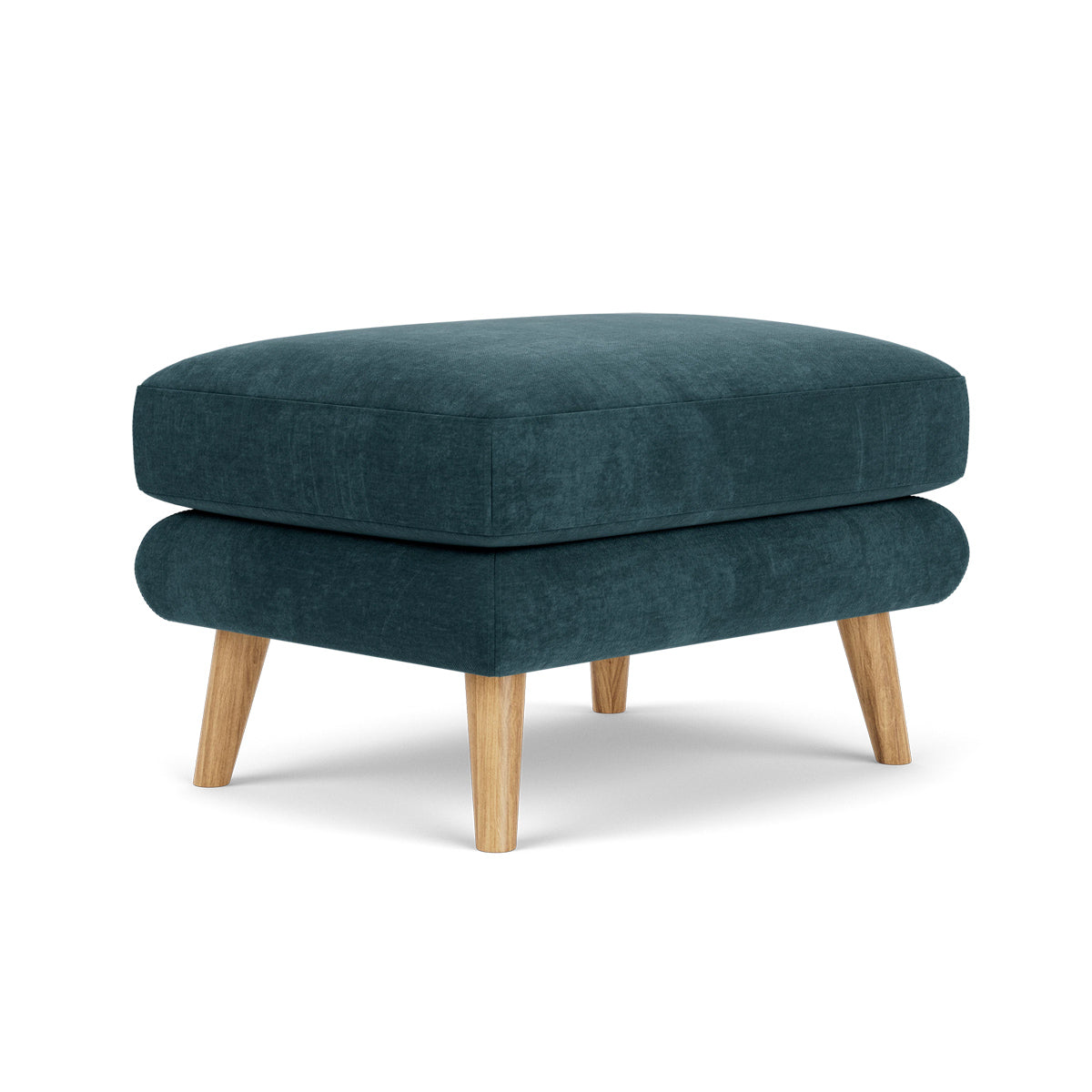George Fabric Ottoman - Stylish and Comfortable Footrest, Storage Bench for Living Room, Bedroom, or Office - Perfect for Relaxing, Extra Seating & Home Organization