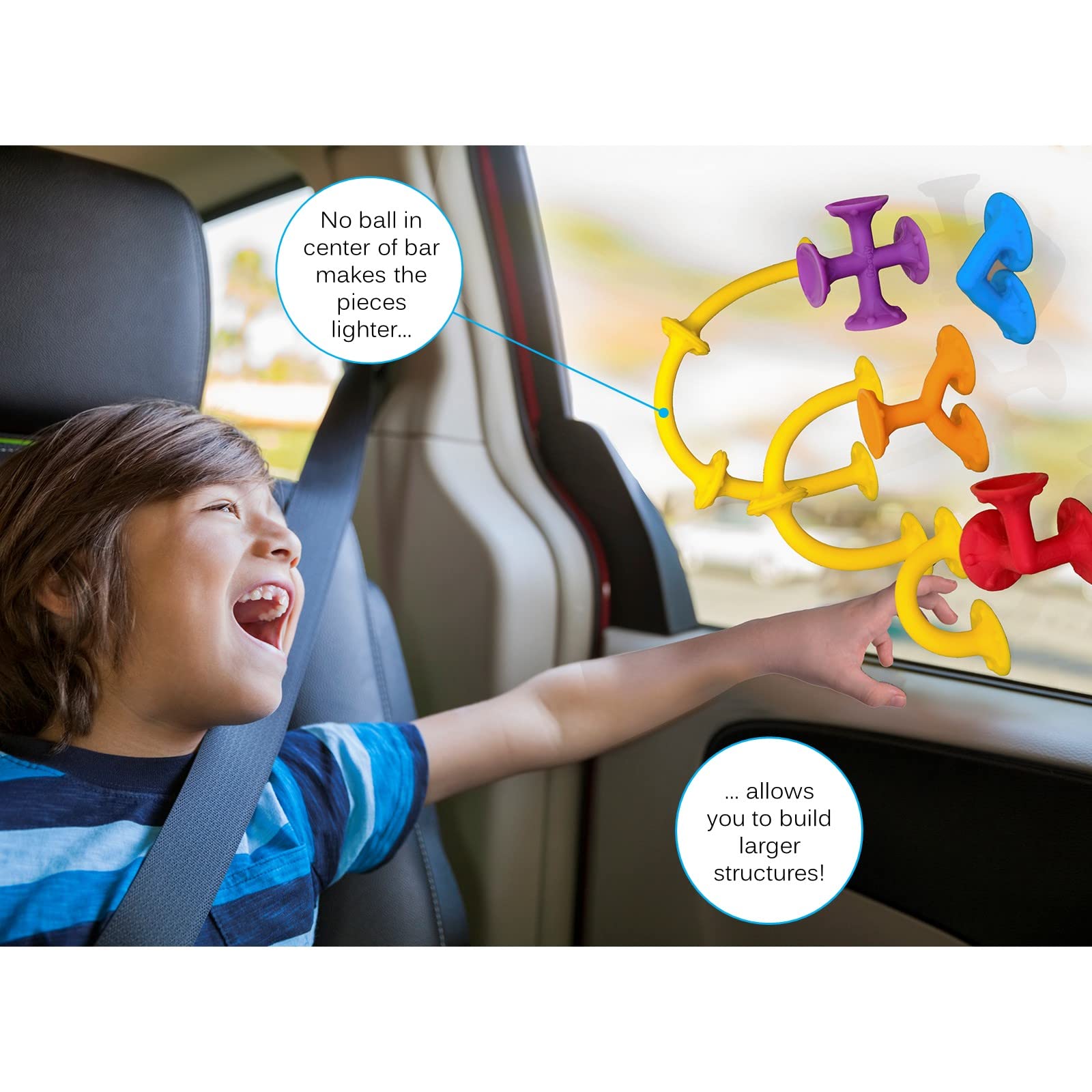 Froogly 25-Piece Suction Cup Building Toys - Montessori Educational Bath Toys for Kids Ages 3-6, Silicone Construction Set for Toddlers Boys & Girls - Perfect for Bathtime, Preschool Learning & Travel Play