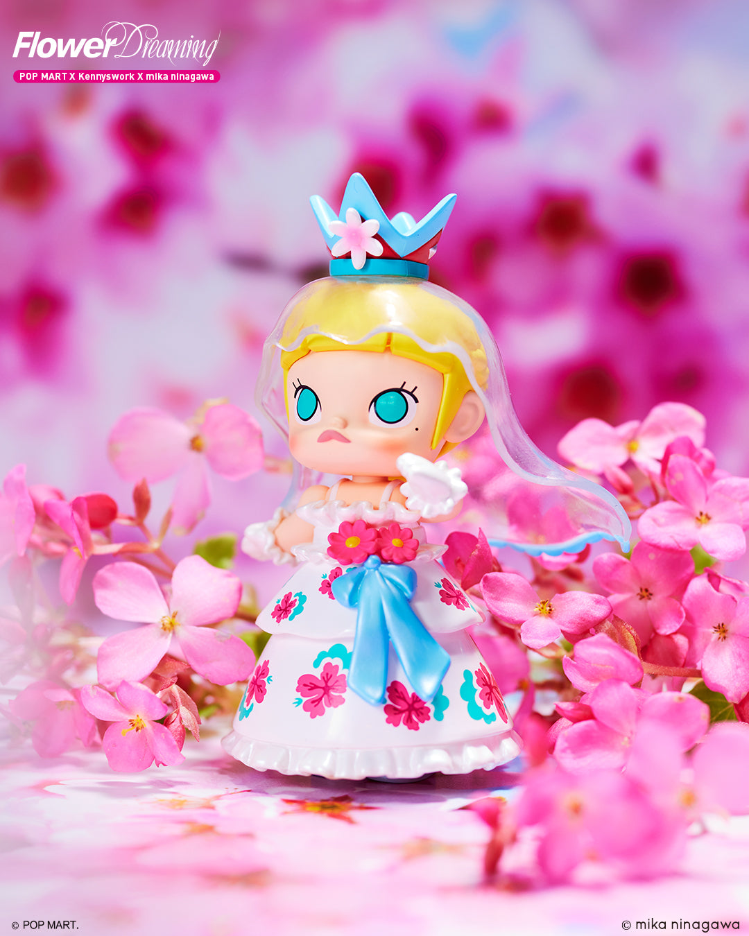 POP MART Molly x Ninagawa Mika Blind Box Collectible Figures - Cute Anime Style Mystery Box for Display & Gifts