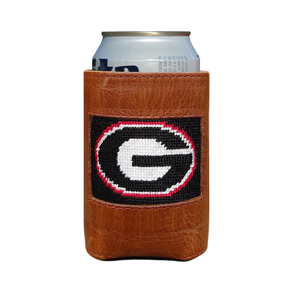 UGA Needlepoint Insulated Can Cooler - Keep Drinks Cold for Hours | Perfect for Tailgates, BBQs, and Outdoor Parties