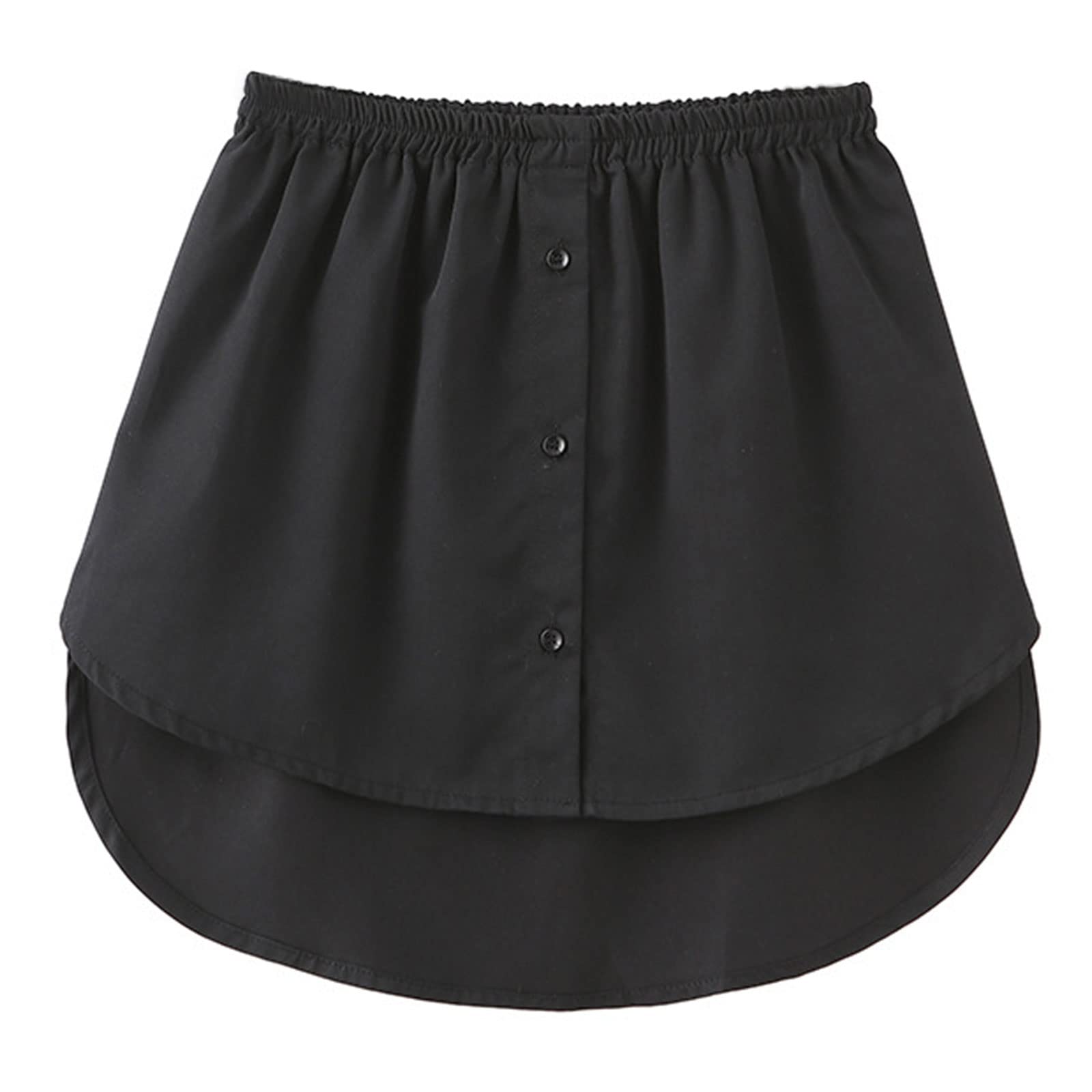 Women's Adjustable Layering Shirt Extenders - Fake Top Lower Sweep Splitting Slips Mini Skirt for Fashionable Outfits | Perfect for Layering, Office Wear & Casual Styling