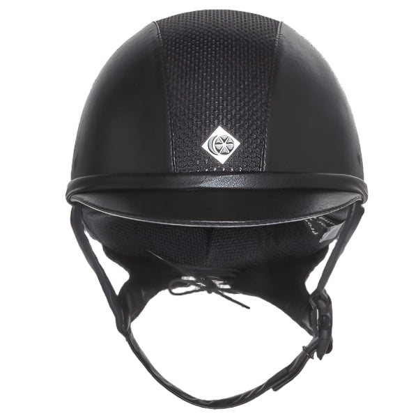 Charles Owen Ayr8 Plus Leather Look Equestrian Helmet - Premium Riding Safety Gear for Horseback Riding & Show Jumping