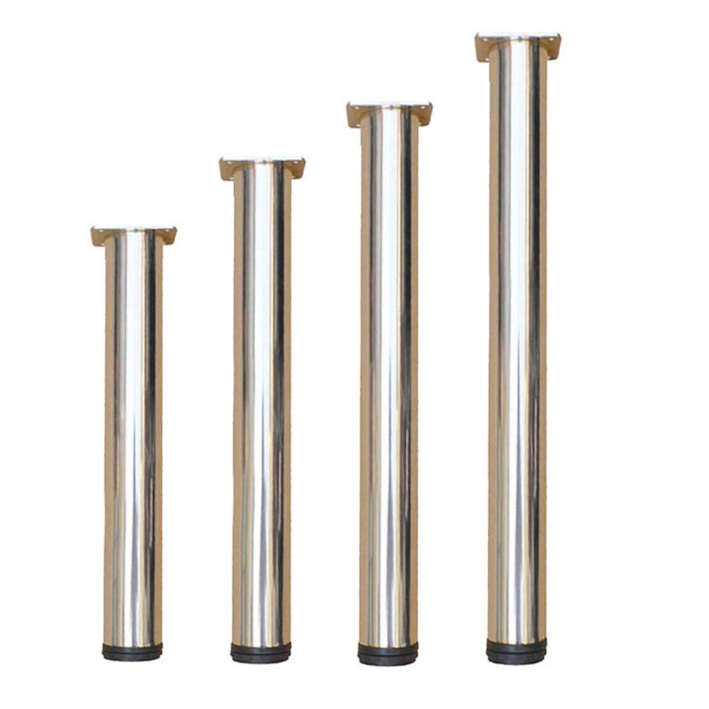 Heavy Duty 28-inch Stainless Steel Dining Table Legs - Adjustable Breakfast Bar Table Legs Set of 4, Metal Desk Support Feet for Kitchen Island, Counter Height, and Home Office Furniture