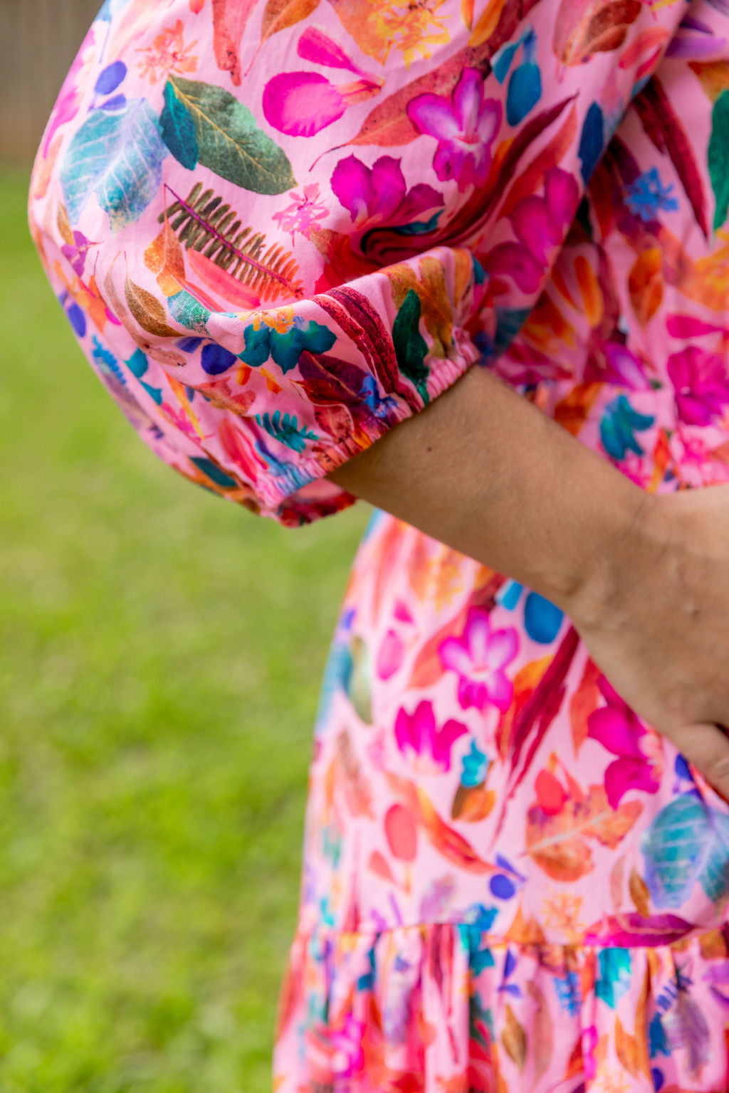 Kasey Rainbow Backyard Treasures Ziggy Dress - Floral Print Bohemian Maxi Dress for Women | Perfect for Beach Vacations, Summer Parties & Boho Fashion