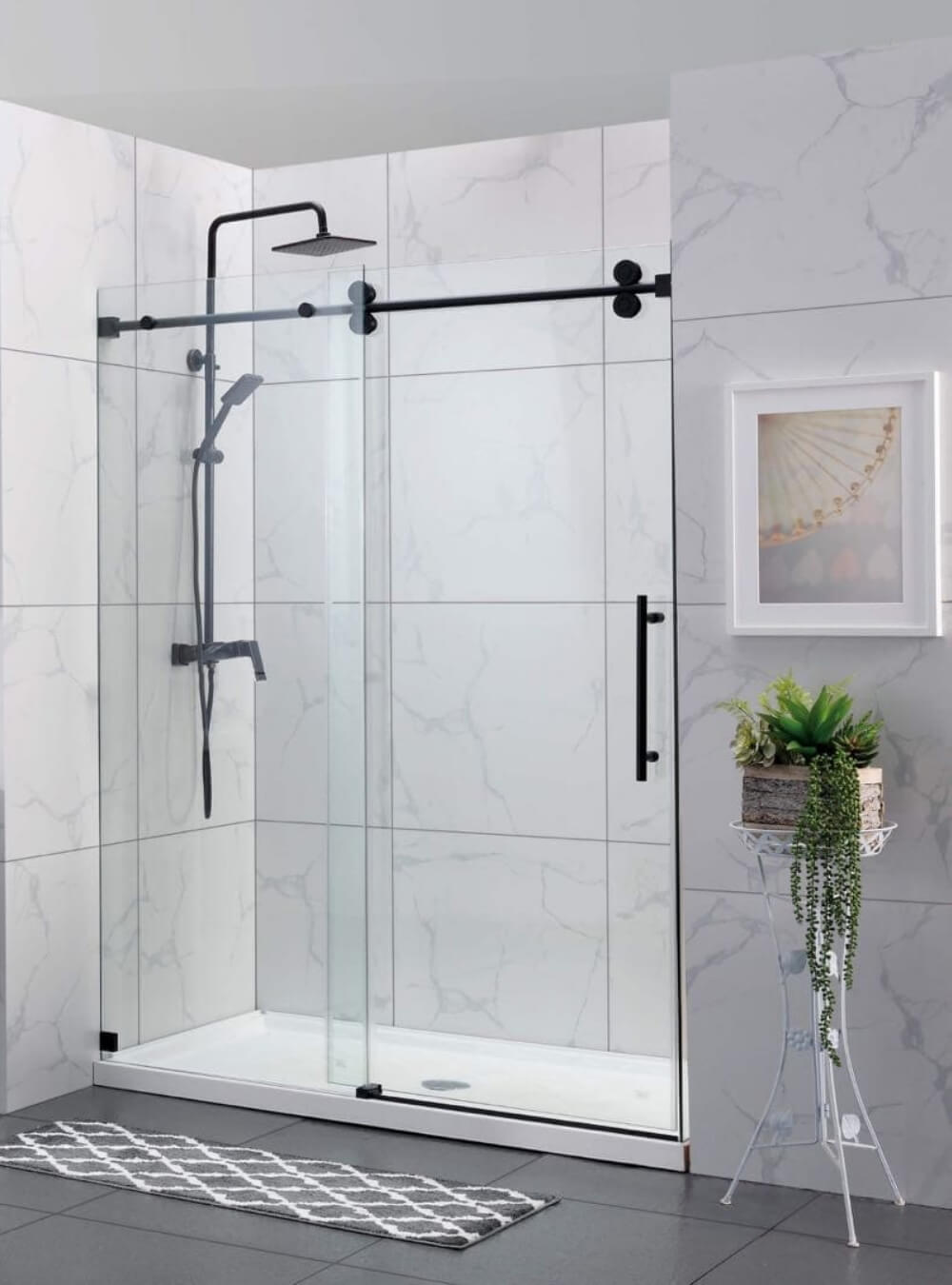 Frameless Single Sliding Door 50