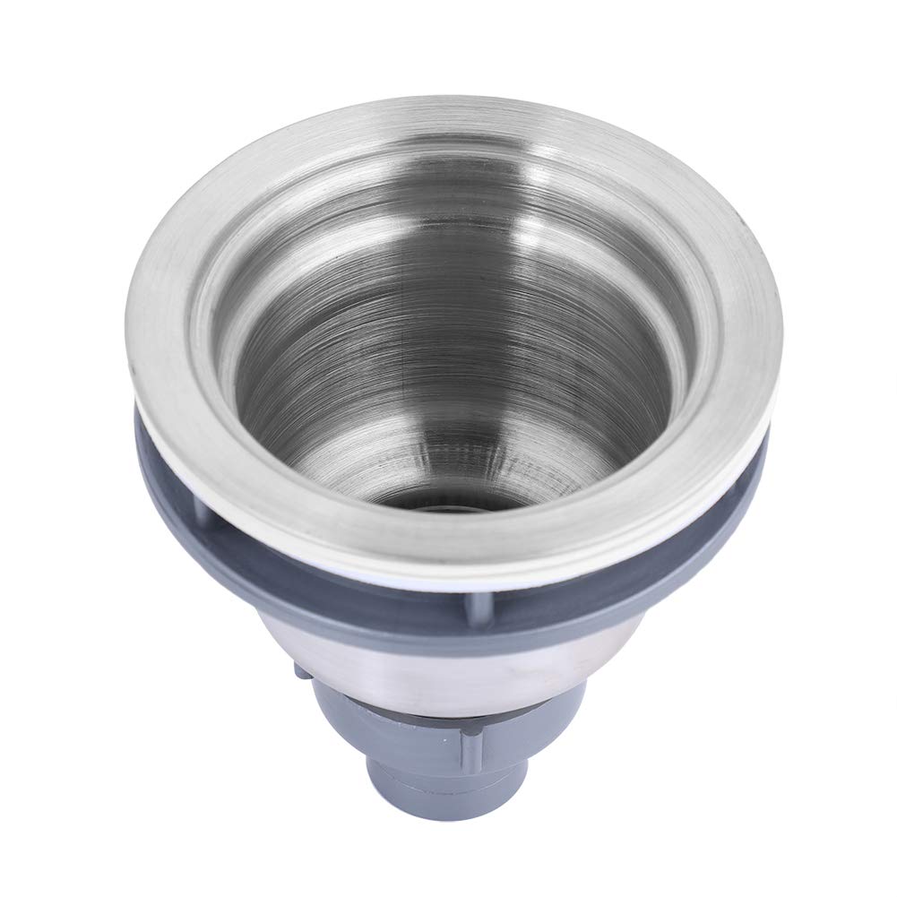 Premium Silver Kitchen Sink Stopper - Heavy Duty Drain Strainer for Home & Restaurant Use | Prevents Clogs, Catches Debris | Ideal for Washing Dishes, Cleaning Vegetables & Food Prep