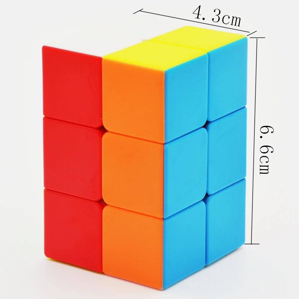 HAWKISTER Qiyi 2x2x3 Speed Cube - Stickerless Cuboid Tower Puzzle Magic Cube for Kids & Adults | Brain Teaser, Stress Relief & STEM Learning Toy