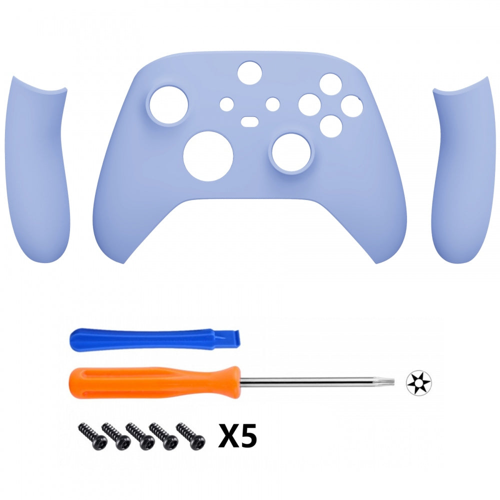 eXtremeRate Light Violet Replacement Shell & Side Panels for Xbox Series X/S Controller - Custom Front Housing Faceplate (Controller Not Included) | Perfect for Gaming, Customization & Repair | ZX3P315