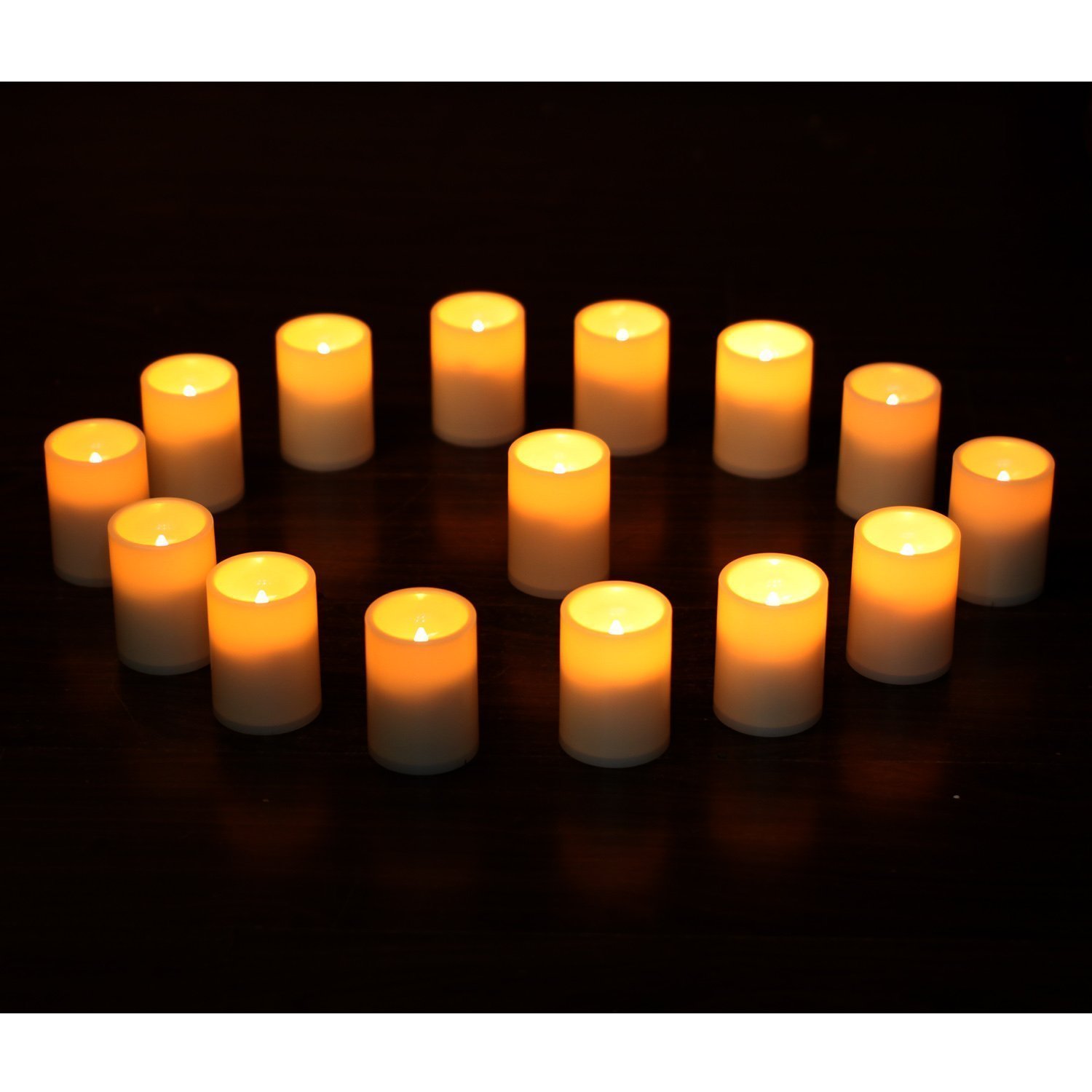 Flameless LED Pillar Candles - Battery Operated Plastic Candles with 4 & 8 Hour Timer - Set of 12 for Indoor/Outdoor Decor - Perfect for Weddings, Parties, Home Decor & Holiday Lighting
