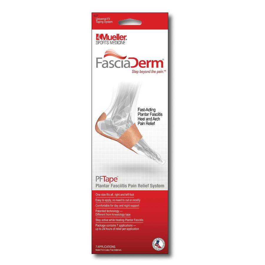 Mueller FasciaDerm® PFTape® - Professional Kinesiology Tape for Pain Relief & Muscle Support - Ideal for Athletes, Physical Therapy & Post-Surgery Recovery