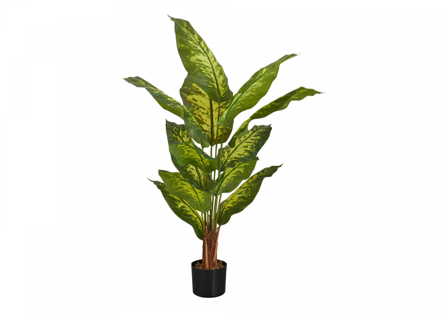 47 Evergreen Artificial Plants in 5 Black Pots - Realistic Fake Greenery for Home Decor, Office, Living Room, Bedroom & Indoor Spaces